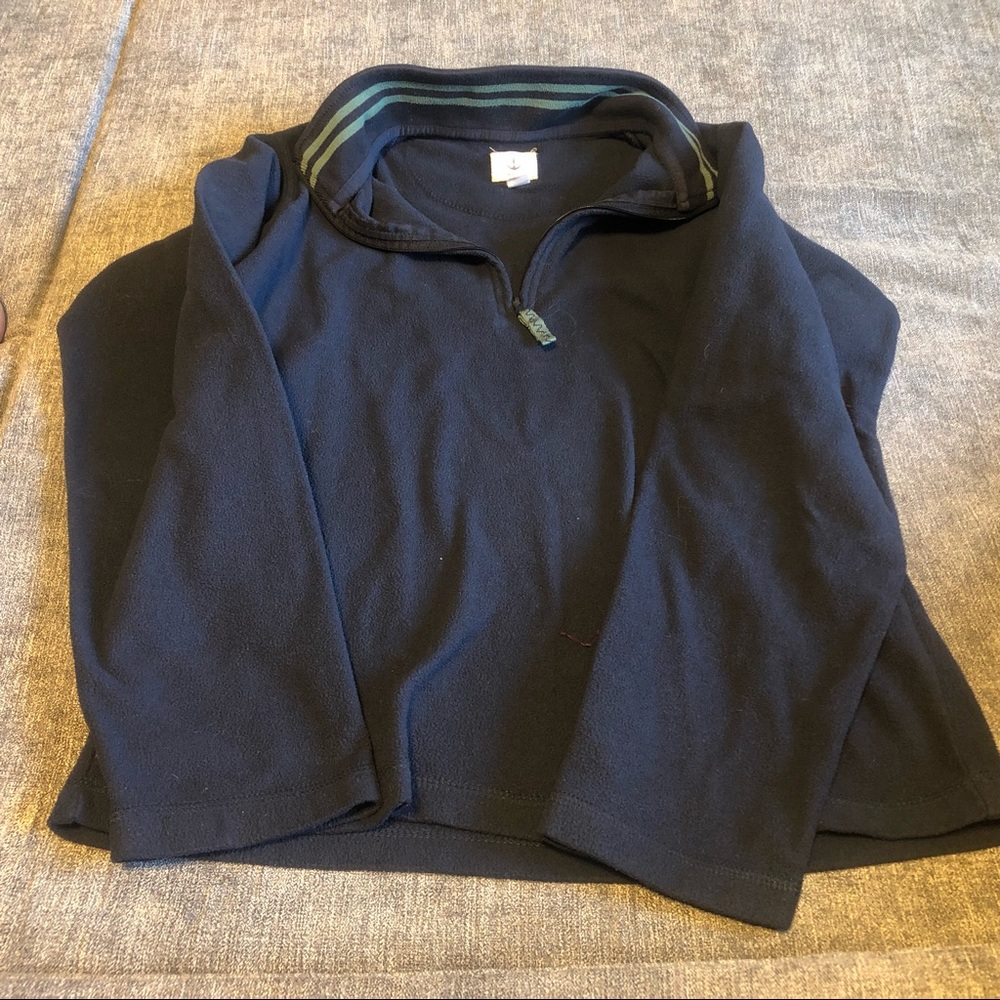 Boys Lands End navy sweater